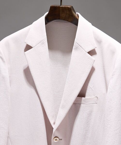 DESIGNWORKS / デザインワークス テーラードジャケット | 【セットアップ対応】リネンライクジャケット / 速乾性 / 防シワ性 / 形態安 | 詳細2