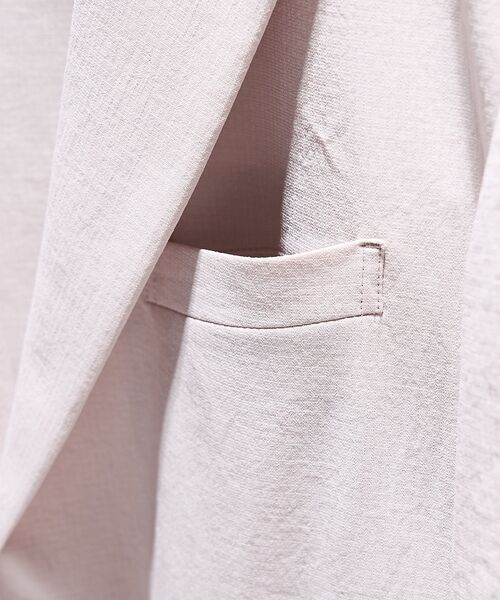 DESIGNWORKS / デザインワークス テーラードジャケット | 【セットアップ対応】リネンライクジャケット / 速乾性 / 防シワ性 / 形態安 | 詳細3