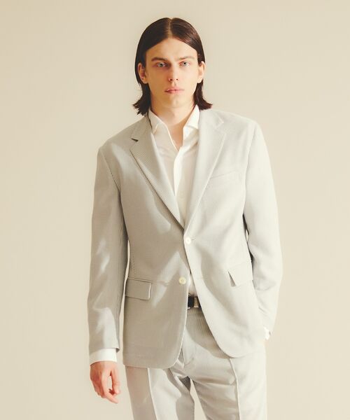 DESIGNWORKS / デザインワークス テーラードジャケット | 【セットアップ対応】リネンライクジャケット / 速乾性 / 防シワ性 / 形態安 | 詳細8