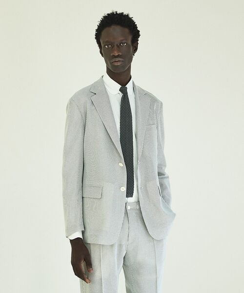 DESIGNWORKS / デザインワークス テーラードジャケット | 【セットアップ対応】リネンライクジャケット / 速乾性 / 防シワ性 / 形態安 | 詳細10