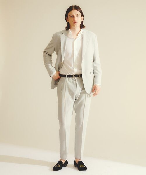 DESIGNWORKS / デザインワークス テーラードジャケット | 【セットアップ対応】リネンライクジャケット / 速乾性 / 防シワ性 / 形態安 | 詳細13
