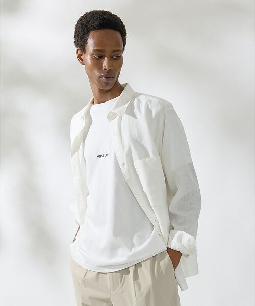 DESIGNWORKS / デザインワークス シャツ・ブラウス | 【Herdmans Linen】レギュラーカラー リネンシャツ | 詳細4