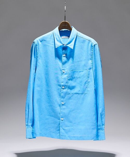 DESIGNWORKS / デザインワークス シャツ・ブラウス | 【Herdmans Linen】レギュラーカラー リネンシャツ(サックスブルー)