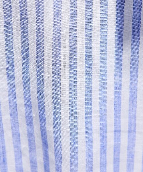 DESIGNWORKS / デザインワークス シャツ・ブラウス | レギュラーカラー リネンストライプシャツ | 詳細2