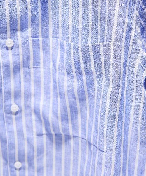 DESIGNWORKS / デザインワークス シャツ・ブラウス | レギュラーカラー リネンストライプシャツ | 詳細8