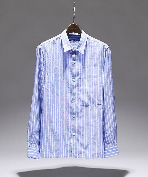 DESIGNWORKS / デザインワークス シャツ・ブラウス | レギュラーカラー リネンストライプシャツ(その他2)