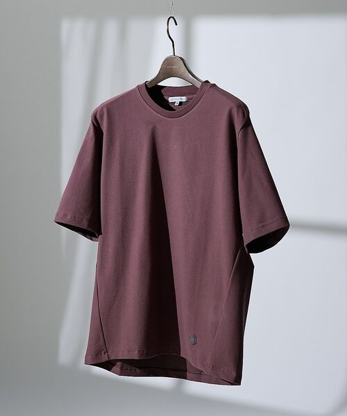 DESIGNWORKS / デザインワークス Tシャツ | 【接触冷感 / COVEROSS(R) 】ピポット付ハンマースリーブ Tシャツ(ブラウン)