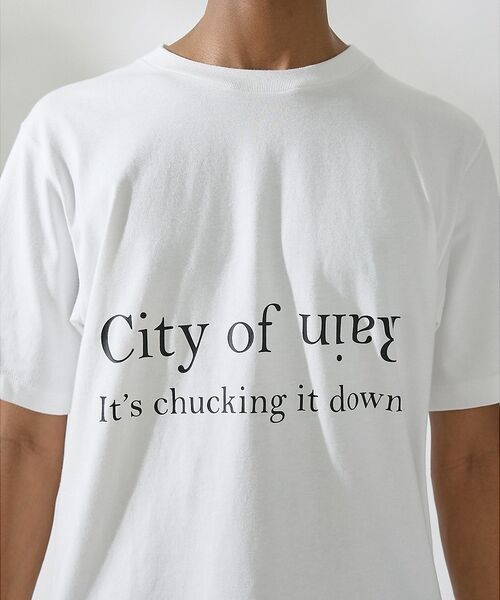 DESIGNWORKS / デザインワークス Tシャツ | ロゴプリント クルーネック Tシャツ -City Of Rain- | 詳細5