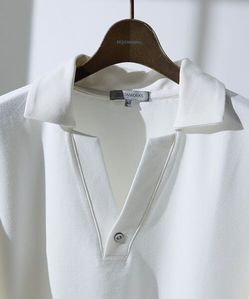 DESIGNWORKS / デザインワークス ポロシャツ | 【接触冷感 / COVEROSS(R) 】スキッパーポロシャツ / セットアップ | 詳細3
