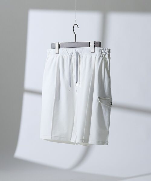 DESIGNWORKS / デザインワークス ショート・ハーフ・半端丈パンツ | 【接触冷感 / COVEROSS(R) 】ミリタリーピンタックショーツ / セッ | 詳細1