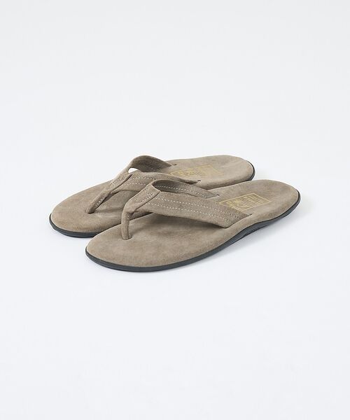 DESIGNWORKS / デザインワークス サンダル | 【ISLAND SLIPPER / アイランドスリッパ】スエードレザー トングサ（チャコールグレー）