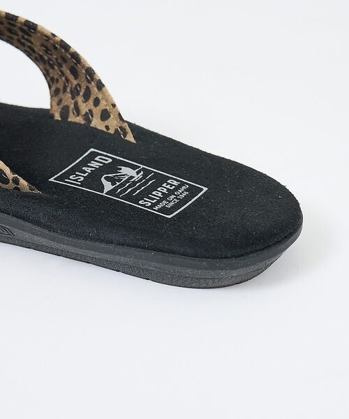 DESIGNWORKS / デザインワークス サンダル | 【ISLAND SLIPPER / アイランドスリッパ】別注レオパード トングサ | 詳細7