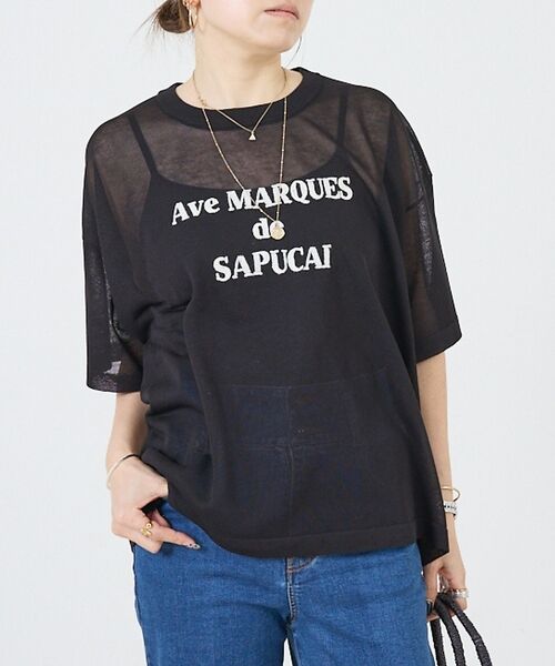 DESIGNWORKS / デザインワークス Tシャツ | シアークールロゴニット（ブラック）