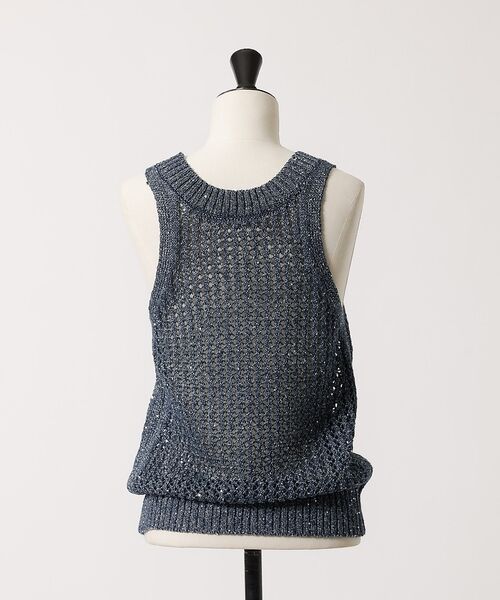 DESIGNWORKS / デザインワークス キャミソール・チューブトップ | スパンコールクロシェタンクトップ【予約】 | 詳細20