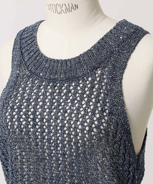 DESIGNWORKS / デザインワークス キャミソール・チューブトップ | スパンコールクロシェタンクトップ【予約】 | 詳細21