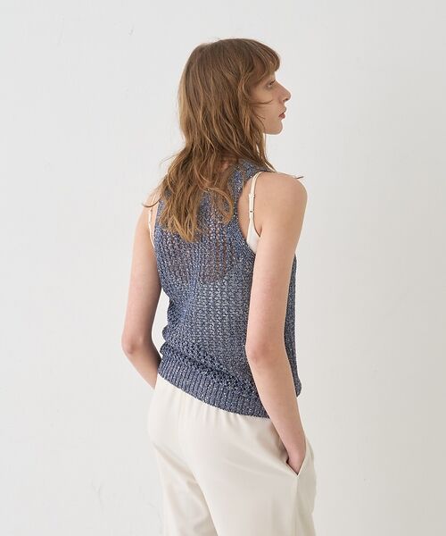 DESIGNWORKS / デザインワークス キャミソール・チューブトップ | スパンコールクロシェタンクトップ【予約】 | 詳細5