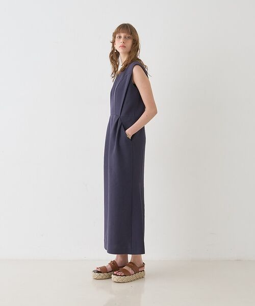 DESIGNWORKS / デザインワークス ワンピース | リネン混ストレートワンピース【予約】 | 詳細4
