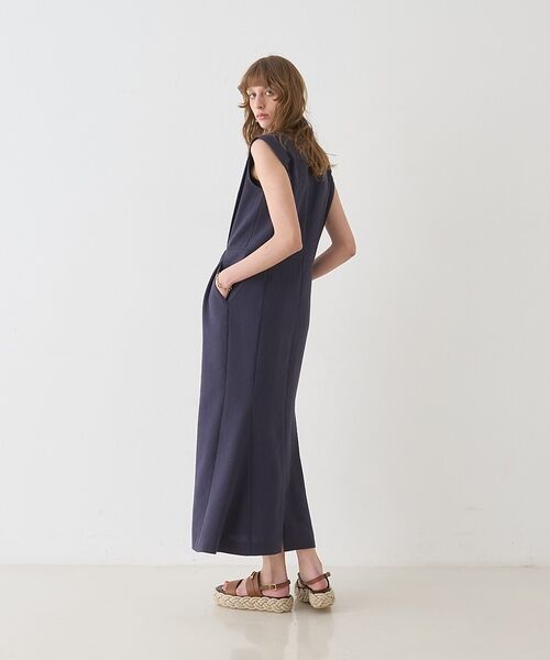 DESIGNWORKS / デザインワークス ワンピース | リネン混ストレートワンピース【予約】 | 詳細5
