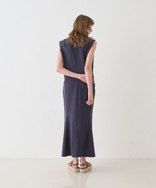 DESIGNWORKS / デザインワークス ワンピース | リネン混ストレートワンピース【予約】 | 詳細6