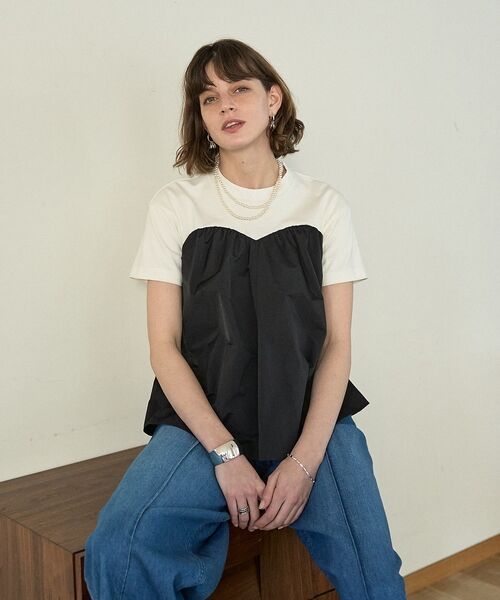 DESIGNWORKS / デザインワークス Tシャツ | コンビタフタビスチェTシャツ【予約】 | 詳細1