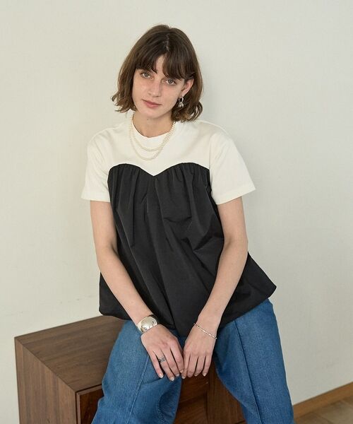 DESIGNWORKS / デザインワークス Tシャツ | コンビタフタビスチェTシャツ【予約】 | 詳細3