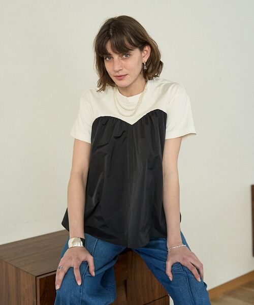 DESIGNWORKS / デザインワークス Tシャツ | コンビタフタビスチェTシャツ【予約】 | 詳細4