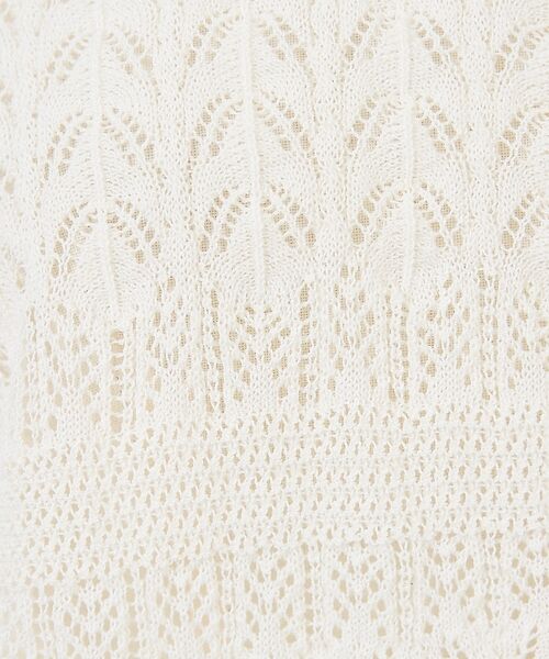 DESIGNWORKS / デザインワークス カーディガン・ボレロ | レース編みショートスリーブポロカーディガン【予約】 | 詳細2