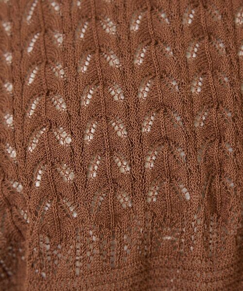 DESIGNWORKS / デザインワークス カーディガン・ボレロ | レース編みショートスリーブポロカーディガン【予約】 | 詳細9