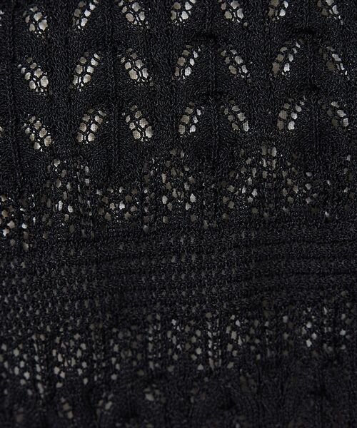 DESIGNWORKS / デザインワークス カーディガン・ボレロ | レース編みショートスリーブポロカーディガン【予約】 | 詳細11
