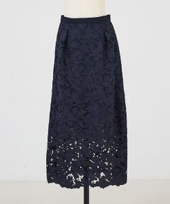 DESIGNWORKS / デザインワークス ミニ・ひざ丈スカート | 【セットアップ対応】ロゼフラワー刺繍スカート【予約】