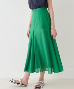 DESIGNWORKS / デザインワークス ミニ・ひざ丈スカート | 【セットアップ対応】シアーコットンオーガンジースカート【予約】