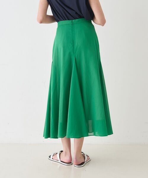 DESIGNWORKS / デザインワークス ミニ・ひざ丈スカート | 【セットアップ対応】シアーコットンオーガンジースカート【予約】 | 詳細3