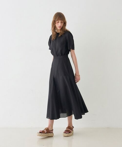 DESIGNWORKS / デザインワークス ミニ・ひざ丈スカート | 【セットアップ対応】シアーコットンオーガンジースカート【予約】 | 詳細20