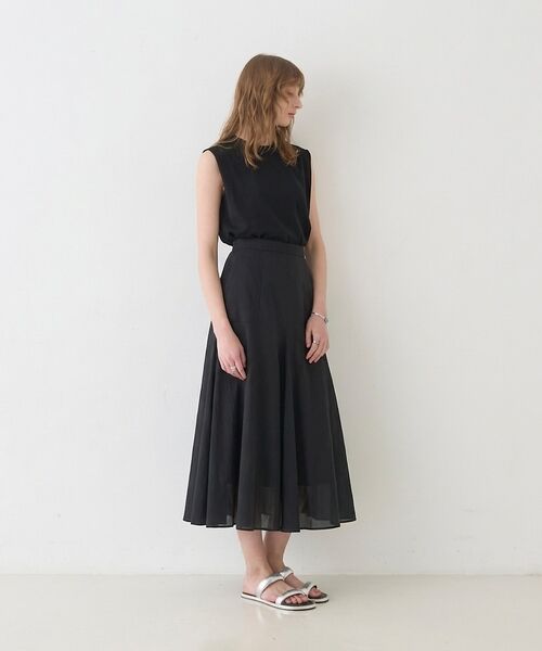 DESIGNWORKS / デザインワークス ミニ・ひざ丈スカート | 【セットアップ対応】シアーコットンオーガンジースカート【予約】 | 詳細21