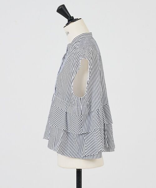 DESIGNWORKS / デザインワークス シャツ・ブラウス | コットンストライプフリルペプラムブラウス【予約】 | 詳細22