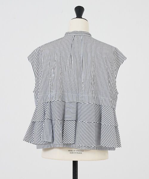 DESIGNWORKS / デザインワークス シャツ・ブラウス | コットンストライプフリルペプラムブラウス【予約】 | 詳細23