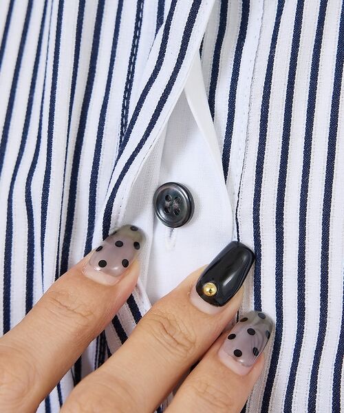 DESIGNWORKS / デザインワークス シャツ・ブラウス | コットンストライプフリルペプラムブラウス【予約】 | 詳細27