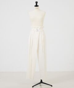 DESIGNWORKS / デザインワークス パンツ | ナチュラルリネンストレッチアシメパンツ【予約】