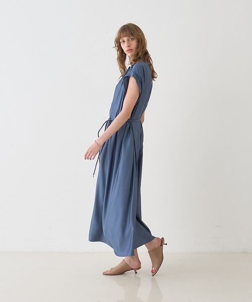 DESIGNWORKS / デザインワークス ワンピース | キャプラフィブリルシャンブレードレス【予約】 | 詳細1