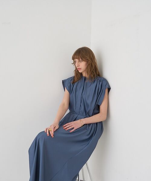 DESIGNWORKS / デザインワークス ワンピース | キャプラフィブリルシャンブレードレス【予約】 | 詳細10