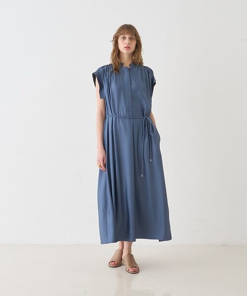 DESIGNWORKS / デザインワークス ワンピース | キャプラフィブリルシャンブレードレス【予約】 | 詳細3