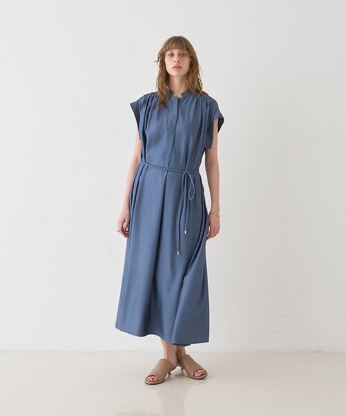 DESIGNWORKS / デザインワークス ワンピース | キャプラフィブリルシャンブレードレス【予約】 | 詳細4