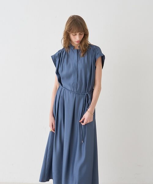 DESIGNWORKS / デザインワークス ワンピース | キャプラフィブリルシャンブレードレス【予約】 | 詳細7