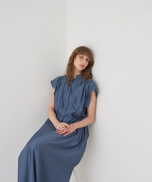 DESIGNWORKS / デザインワークス ワンピース | キャプラフィブリルシャンブレードレス【予約】 | 詳細9