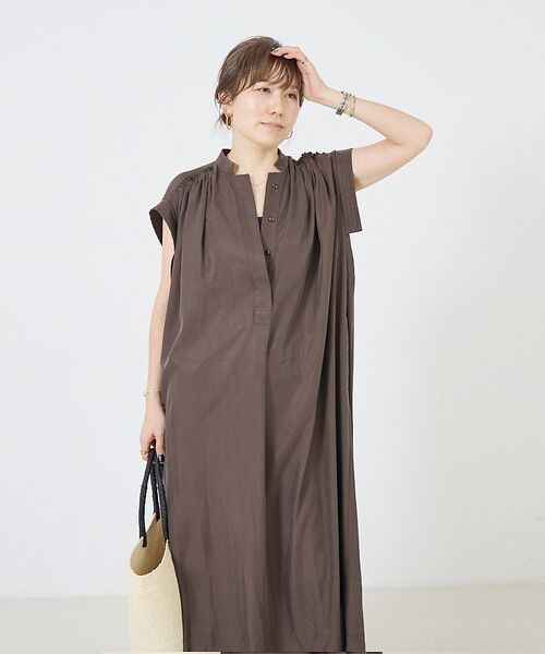 DESIGNWORKS / デザインワークス ワンピース | キャプラフィブリルシャンブレードレス【予約】 | 詳細30