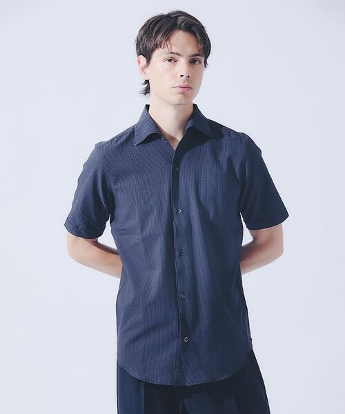 DESIGNWORKS / デザインワークス シャツ・ブラウス | 【DotAir】2WAY サッカー半袖シャツ / 軽量 / 防シワ / 吸水速乾 | 詳細7