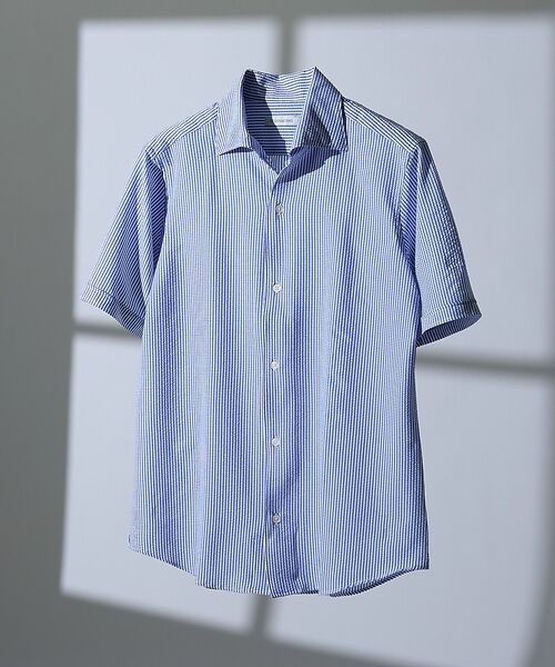 DESIGNWORKS / デザインワークス シャツ・ブラウス | 【DotAir】2WAY サッカー半袖シャツ / 軽量 / 防シワ / 吸水速乾 | 詳細5