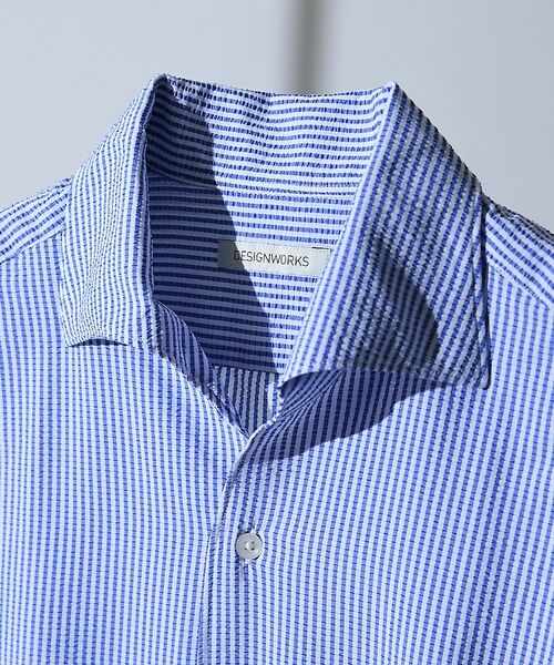 DESIGNWORKS / デザインワークス シャツ・ブラウス | 【DotAir】2WAY サッカー半袖シャツ / 軽量 / 防シワ / 吸水速乾 | 詳細7