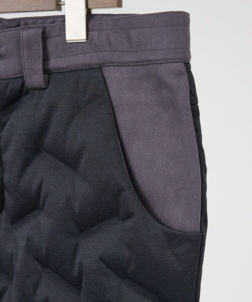 DESIGNWORKS / デザインワークス パンツ | スウェードコンビ ダウンパンツ | 詳細4