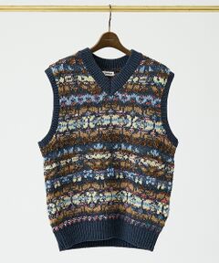 DESIGNWORKS / デザインワークス ベスト | 【COOHEM / コーヘン】フェアアイルニットベスト /  FAIR ISLE